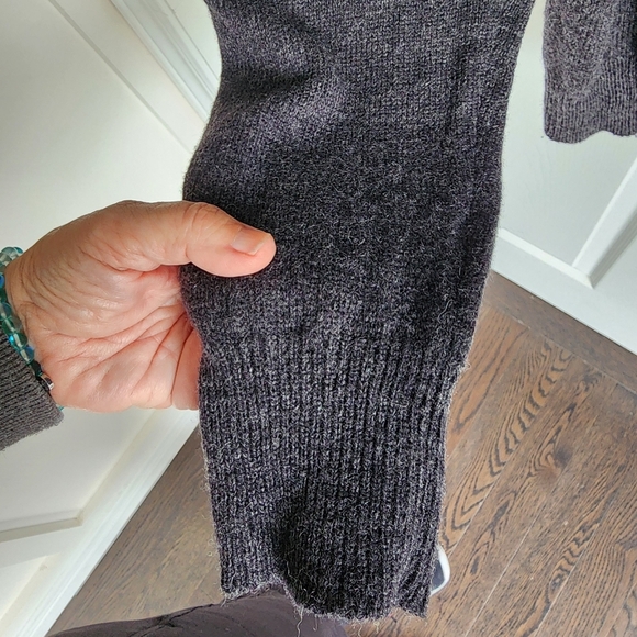 Emanuel Ungaro Charcoal Zip-Up Sweater - Picture 4 of 8